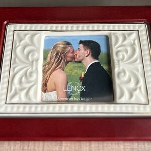 Lenox Wood Jewelry Box, “Cherished Memories,” Porcelain Photo Frame, EGUC